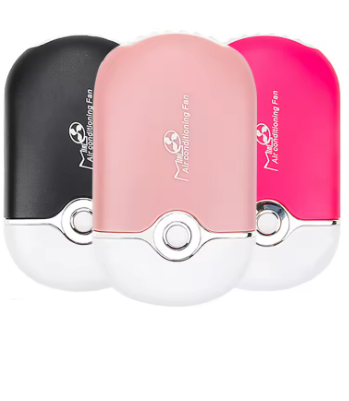 Mini ventilador de pestanas com carregamento USB