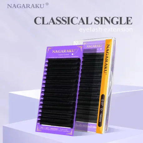 NAGARAKU-Extensão Individual de pestanas Matte, Individuais Premium, 16 Linhas